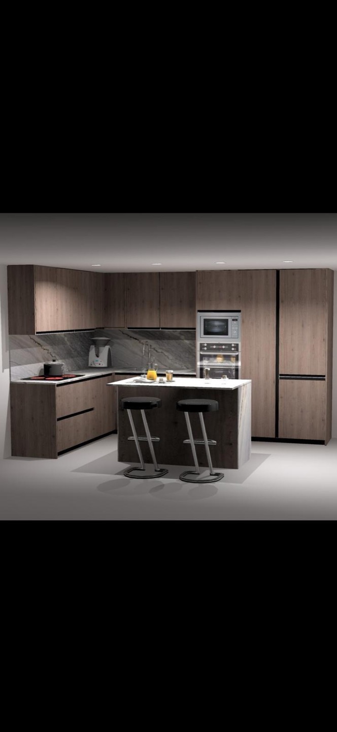 Propuesta 3D de la cocina reformada